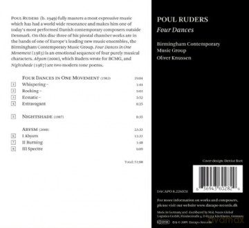 Birmingham Contemporary: Poul Ruders: Four Dances [CD]