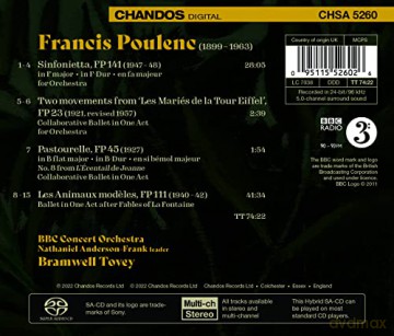 BBC Concert Orchestra: Poulenc: Orchesterwerke - Sinfonietta; Les Animaux Modeles U.A. [CD]