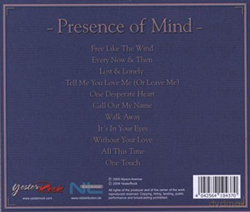 Alyson Avenue: Presence Of Mind [CD]