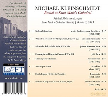 Kleinschmidt,Michael: Recital At Saint Mark's Cathedral [CD]