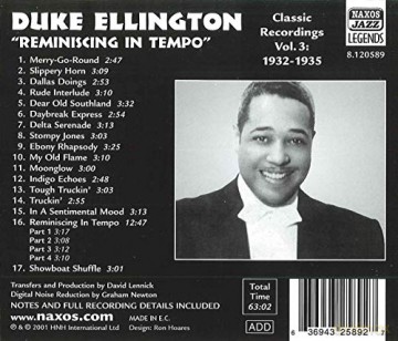 Ellington,Duke: Reminiscing In Tempo [CD]