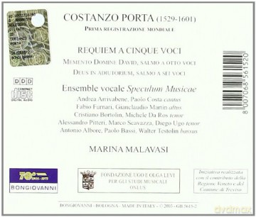 Malavasi,Marina: Requiem A Cinque Voci,Memento Domine Da [CD]