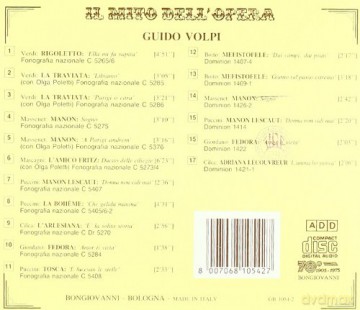 Volpi,Guido: Rigoletto,La Traviata,Manon,Manon Les [CD]