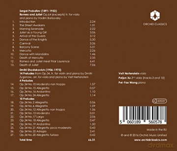 Veit Hertenstein: Romeo And Juliet [CD]