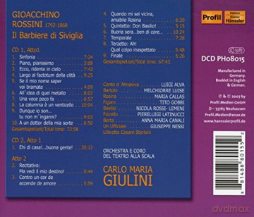 Giulini,Carlo Maria: Rossini: Barbier Von Sevilla [2CD]
