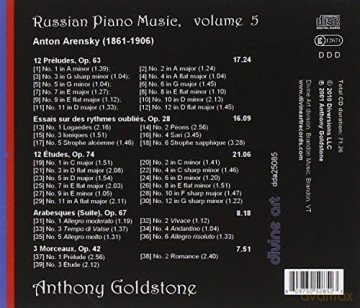 Goldstone,Anthony: Russian Piano Music Vol.5 [CD]