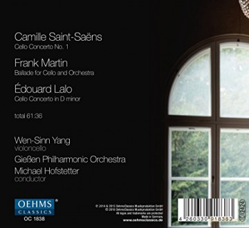 Wen-Sinn Yang: Saint-Saens, Lalo, Martin: Werke Für Cello Und Orchester [CD]
