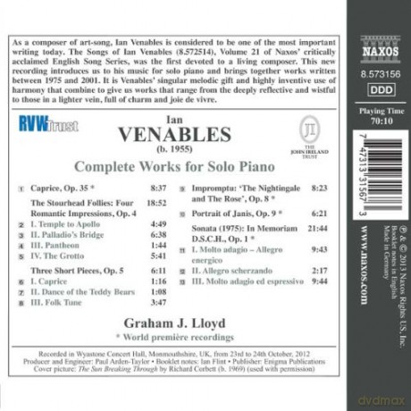 Lloyd,Graham J.: Sämtliche Werke Für Solo-Klavier [CD]