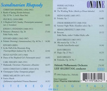 Helsinki Philharmonic Orchestra: Scandinavian Rhapsody [CD]