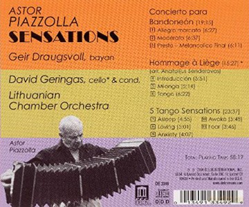 Draugsvoll: Sensations/Piazzolla [CD]