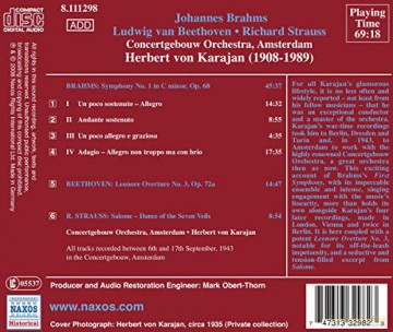 Karajan: Sinfonie 1/Leonore/Salome [CD]