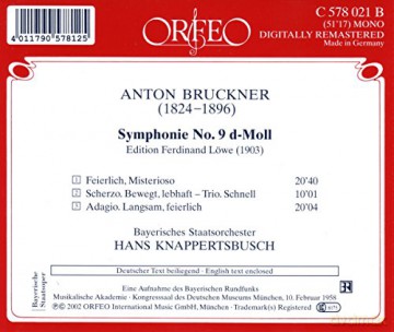 Knappertsbusch: Sinfonie 9 D-Moll [CD]