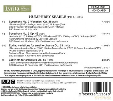 BBC So: Sinfonien 3+5 [CD]