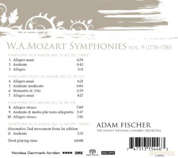Danish National Chamber Orchestra: Sinfonien 31,33+34 [CD]