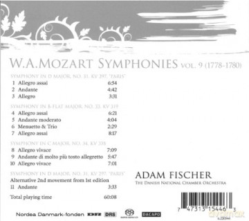 Danish National Chamber Orchestra: Sinfonien 31,33+34 [CD]