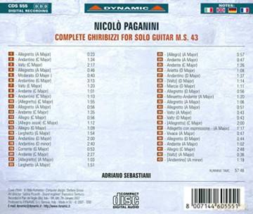 Sebastiani,Adriano: Smtliche Ghiribizzi Fr Gitarre (Ga) [CD]