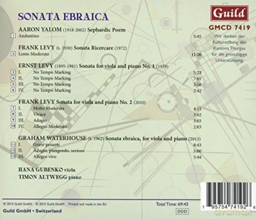 Gubenko,Hana: Sonata Ebraica [CD]