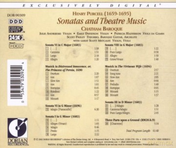 Chatham Baroque: Sonatas And Theatre Music [CD]