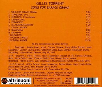 Gilles Torrent: Song For Barack Obama [CD]