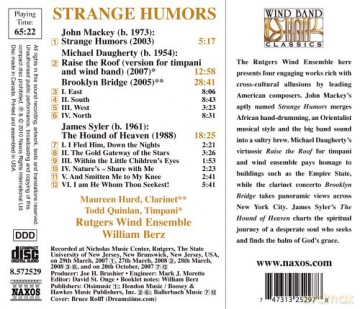 Rutgers Wind Ensemble: Strange Humors [CD]