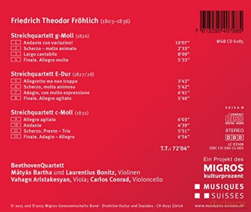 Beethovenquartett: Streichquartette [CD]