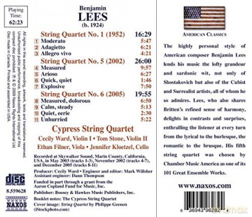 Cypress String Quartet: Streichquartette 1,5+6 [CD]