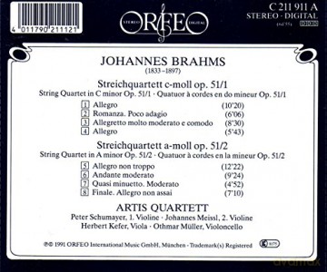 Artis-Quartett Wien: Streichquartette C-Moll [CD]