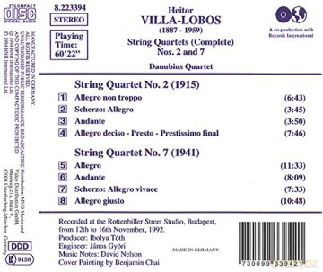 Danubius Quartet: Streichquartette Vol. 6 [CD]
