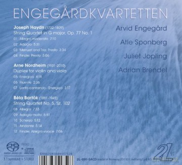 Engegardkvartetten: Streichquartette Vol.III [CD]