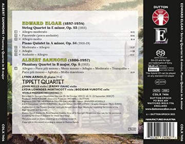 Tippett Quartet: String Quartet/Piano Quintet/Phantasy Quartet [CD]