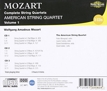 American String Quartet: String Quartets Vol.1 [3CD]