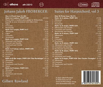 Rowland: Suites For Harpsichord, Vol. 3 [2CD]