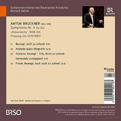 Bernard Haitink: Symphonie Nr. 4 Es-Dur - Romantische [CD]