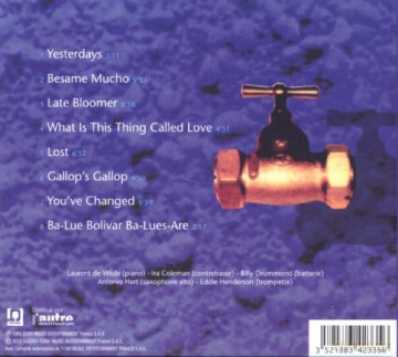 Laurent De Wilde: The Back Burner [CD]