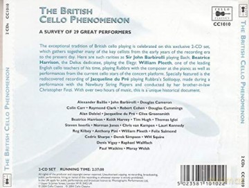 Baillie,Alexander: The British Cello Phenomenon,A Survey Of 29 Great [2CD]