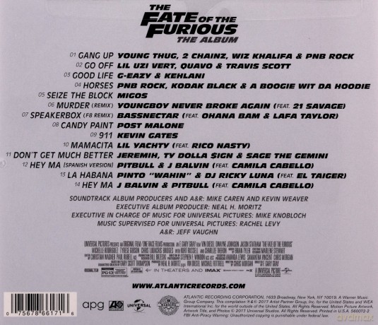 The Fate Of The Furious: The Album [CD]