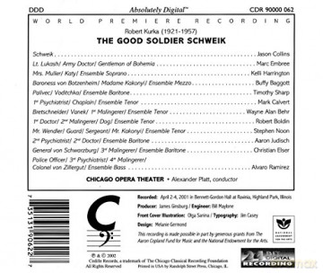 Chicago Opera Theater: The Good Soldier Schweik [2CD]