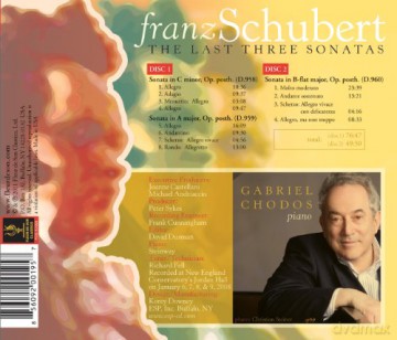 Gabriel Chodos: The Last Three Sonatas [2CD]