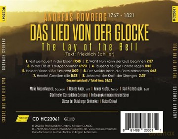 Städt.Konzertchor Duisburg: The Lay Of The Bell - Das Lied Von Der Glocke [CD]
