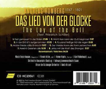 Städt.Konzertchor Duisburg: The Lay Of The Bell - Das Lied Von Der Glocke [CD]