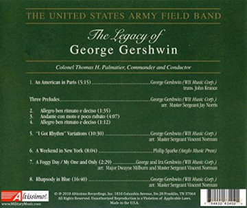 United States Army Field Band: The Legacy Of George Gershwin [CD]