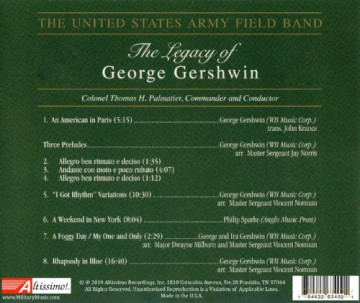 United States Army Field Band: The Legacy Of George Gershwin [CD]