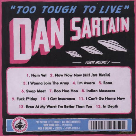 Sartain,Dan: Too Tough To Live [CD]