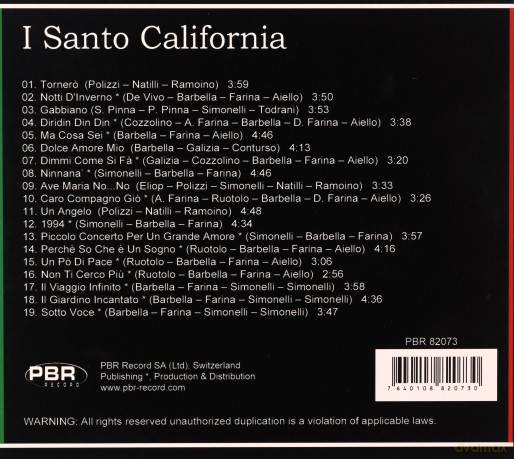 I Santo California: Tornero [CD]
