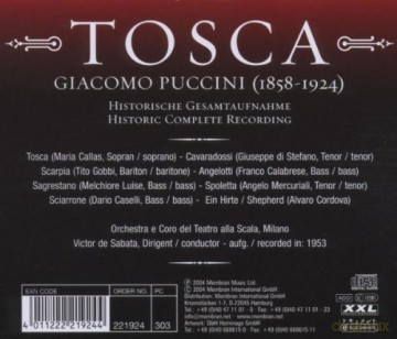 Maria Callas: Tosca (Puccini,Giacomo) [2CD]