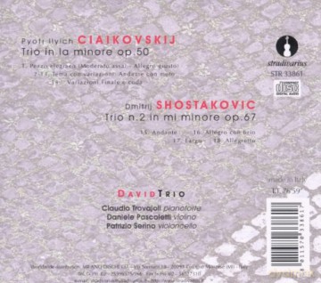 David Trio: Tschaikowsky/ Schostakowitsch: Klaviertrios [CD]