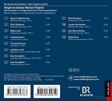 GuglhR: Vesperae Beatae Mariae Virginis [CD]