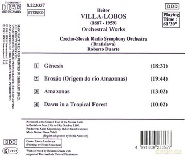 Duarte: Villa-Lobos,Heitor 1887-1959 - Amazonas [CD]