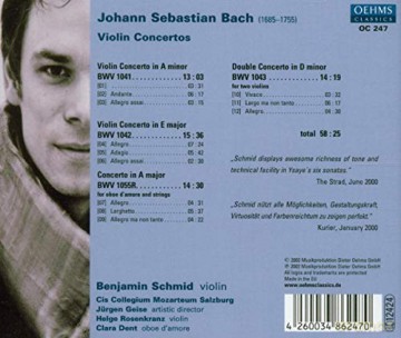 Schmid,Benjamin: Violin Concertos [CD]