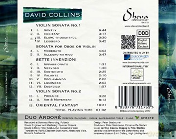 Duo Ardore: Violinsonaten [CD]